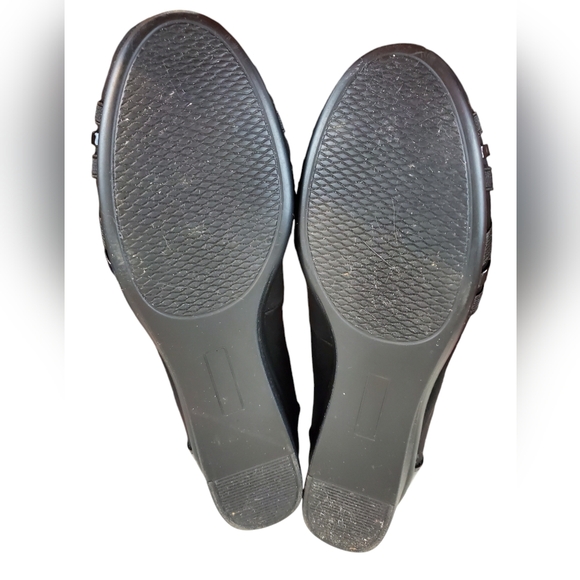 Croft & Barrow Women's Landscape Slip On Ballet Wedge Shoes Black Size 9 1/2 Med - Picture 12 of 13